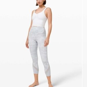 NWOT Lululemon Wunder Under High-Rise Crop Scallop Incognito Camo Jacquard 12